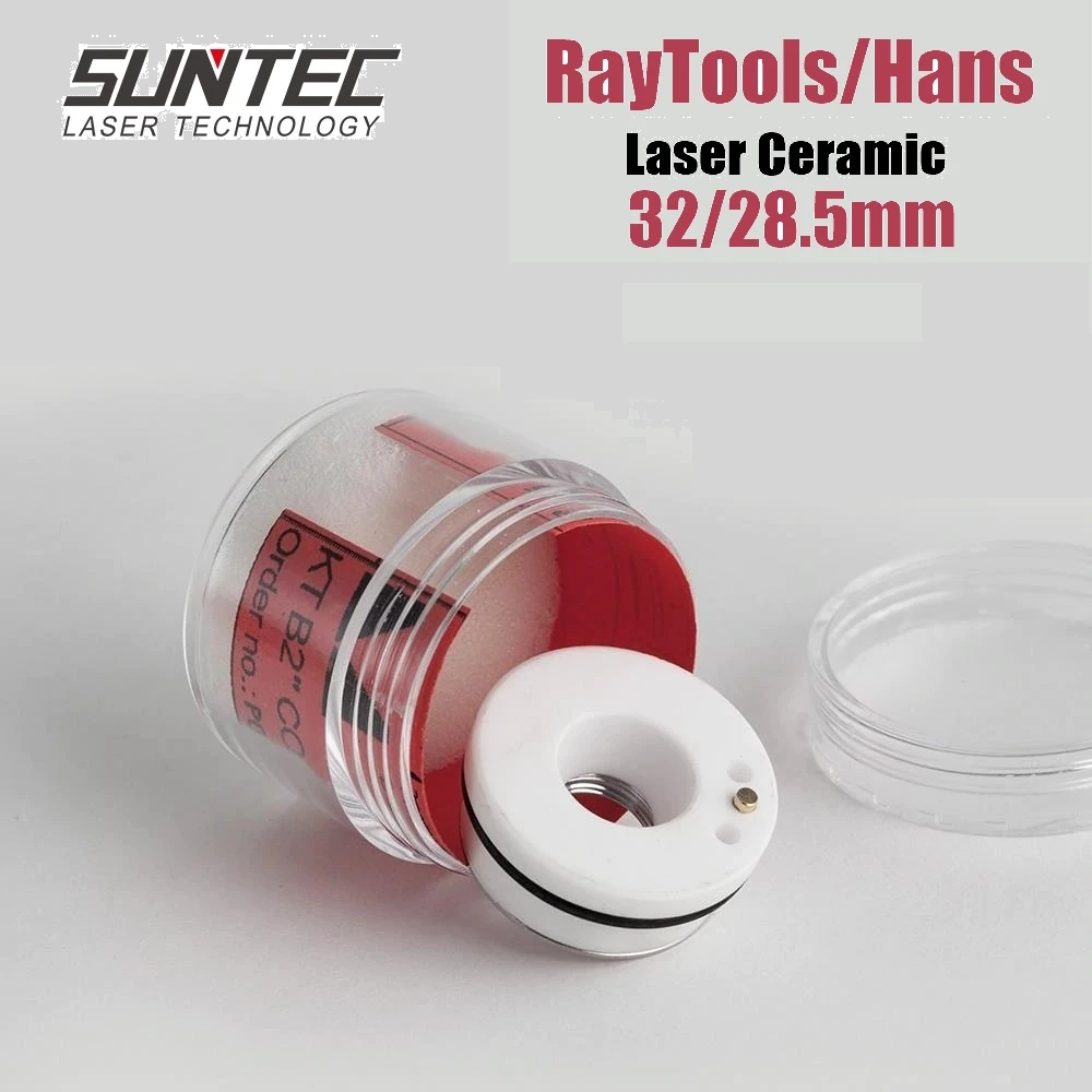Suntec Laser Ceramic Nozzle Holder Dia.32mm/28.5mm Raytools Bodor HANS HG Fiber Laser Cutting Machines for Raytools Cutting Head