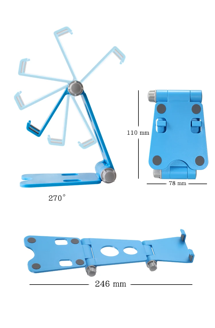 Universal Foldable Multi-Angle Desk Phone Stand Holder