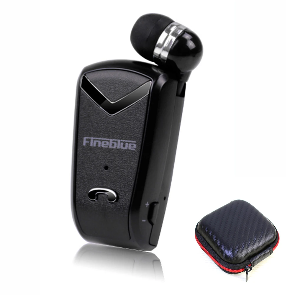

FINEBLUE F-V2 Wireless Earphone Bluetooth Handsfree Earbuds Headset Calls Remind Vibration Wear Clip Driver for phone with Mic