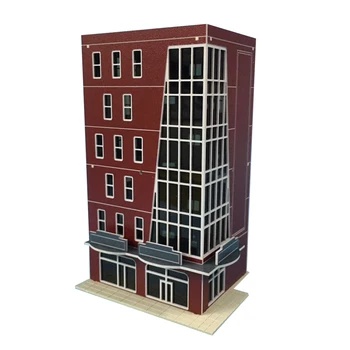 

1:150 N Scale Train Sand Table Landscape DIY Assembly Model Office Building Ho Scale Miniatures Landscape - Brown