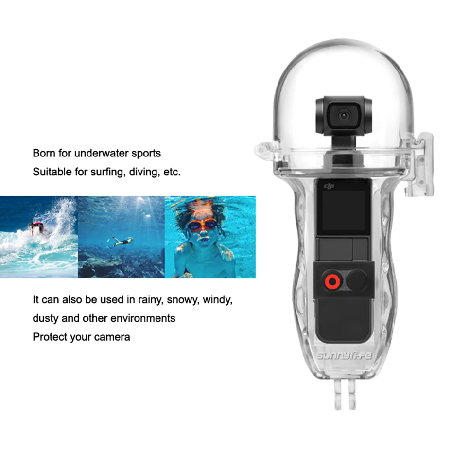 60 м водонепроницаемый корпус для дайвинга чехол для DJI OSMO Карманный подводный серфинг протектор сумка ручной карданный стабилизатор для фотоаппарата крышка