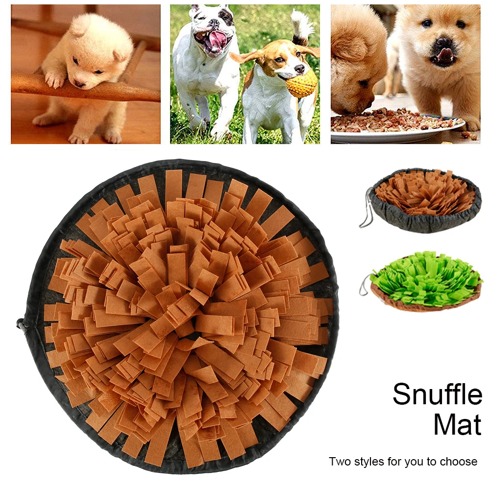 Dog Snuffle Mat Puppy Cat Pet Sniffing Training Soft Nose Pad Activity Blanket Pressure Releasing Fleece Pads | Дом и сад