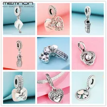 День матери я люблю маму обувь для бега платье Выпускной амулеты стерлингового серебра 925 ювелирные изделия подходят браслеты кулон diy подарок для мамы