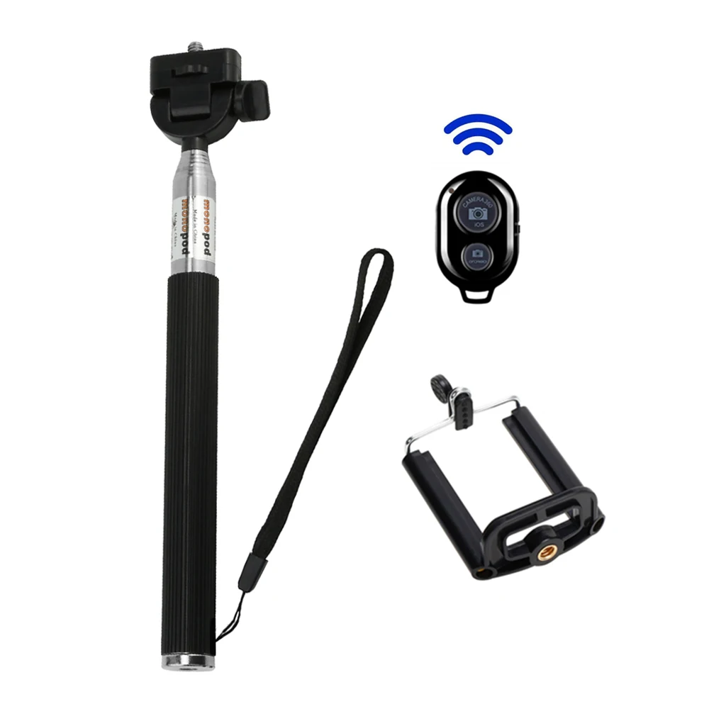 selfie stick Bluetooth-compatible remote control shutter monopod selfie stick tripod smartphone