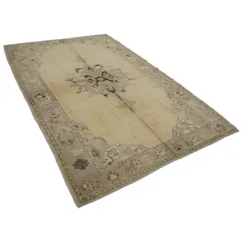 

168x251 Cm Beige Handmade Vintage Anatolian Rug-5x8 Ft