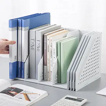 

Folding Folder Storage Box Vertical Bookshelf Desktop Office Supplies File Basket Table Information Rack Student Stationery