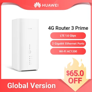Глобальная версия HUAWEI 4G маршрутизатор 3 Prime B818-263 Dual Band 1167 Мбит/с Wi Fi маршрутизатор с мобильными микрoуправлением слушения LTE CAT19 Balong процессор APP управление - изображение