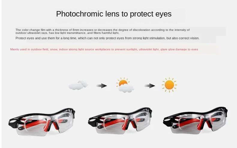 Cycling Sunglasses Outdoor Polarizing Bicycle Riding Glasses Wind-Resistant Sand Fishing Mountain Bike Sports Sun Goggles
