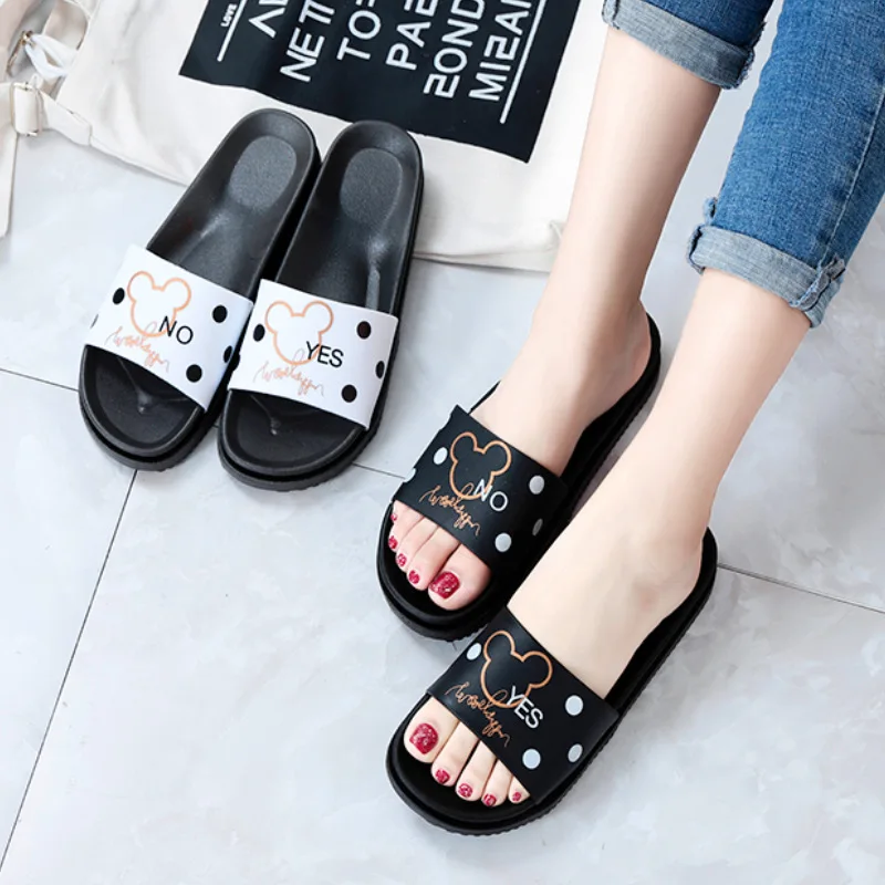 

Summer New Style Slipper Women's Summer Outer Wear Students Korean-style Household INS Ventilation Network Red WOMEN'S Shoes Hou