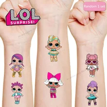 Куклы из серии «LOL Surprise» тату-наклейка для детей на день рождения вечерние украшения подарок LOL вечерние украшения Lol наклейки для временных татуировок Куклы из серии «LOL Surprise» тату-наклейка для детей на день рождения вечерние украшения подарок LOL вечерние украшения Lol наклейки для временных татуировок