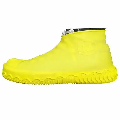 YELLOW Наружная стелька Водонепроницаемые силиконовые Бахилы для обуви Детские Взрослые водонепроницаемые Нескользящие портативные силиконовые дождевые стельки - Цвет: YELLOW