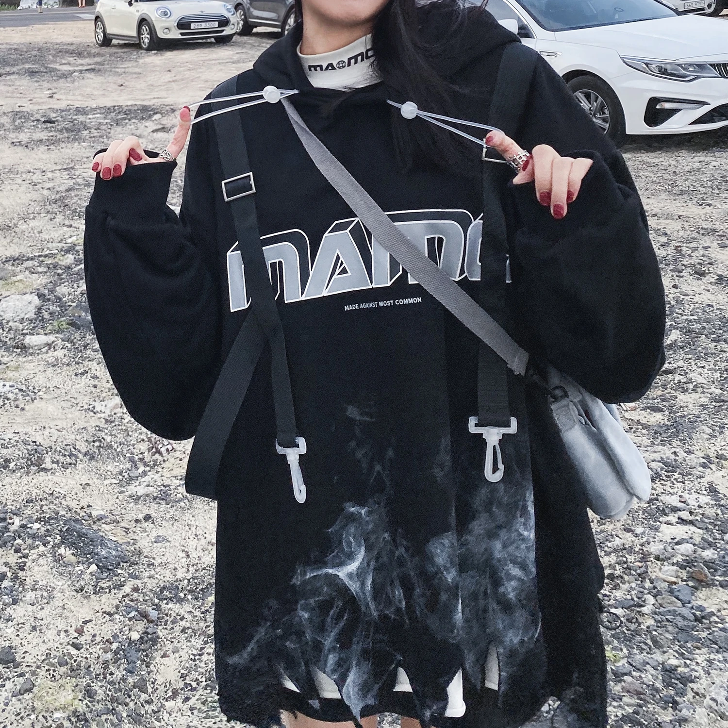 Aelfric Eden Smog Damage Strap мужские толстовки с капюшоном зимние Harajuku повседневные хлопковые пуловеры модные уличные толстовки