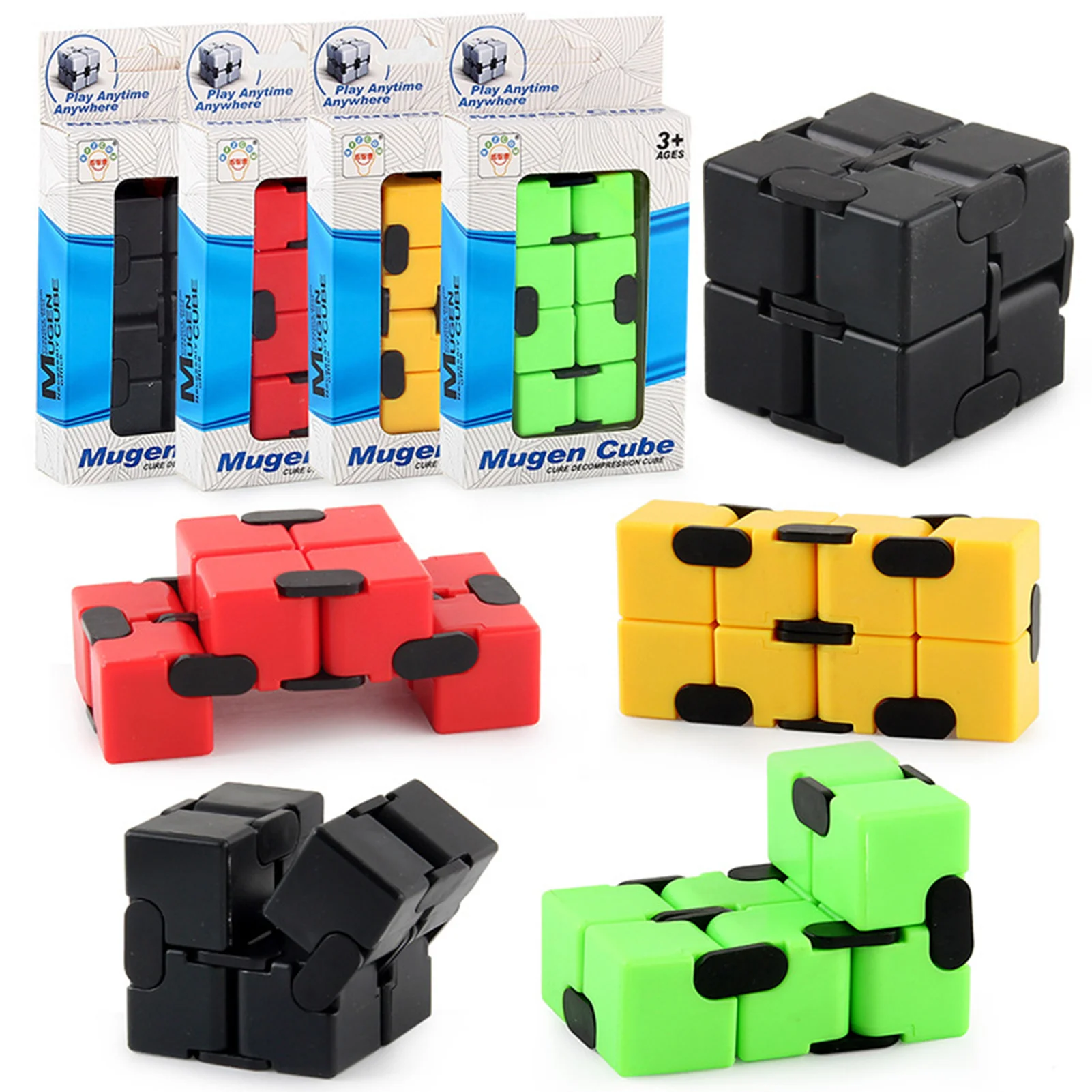 Decompression Toy Infinity Magic Cube Puzzle Toys Relieve Stress Funny Hand Game 