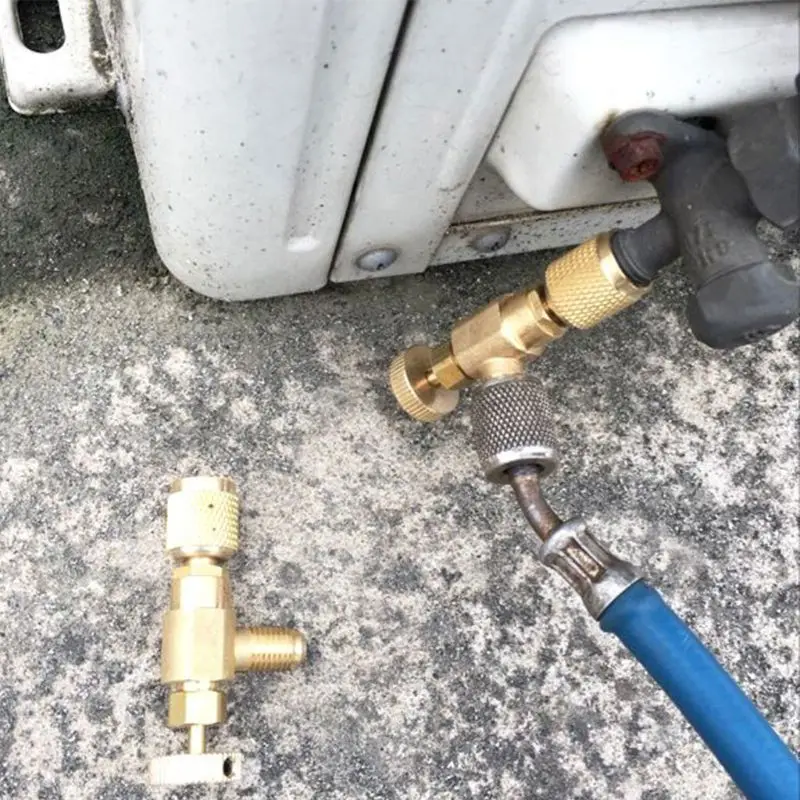 R22 R22 предохранительный клапан для кондиционирования воздуха, фтористая зарядка, быстроразъемный соединитель, адаптеры, 1/" дюймовый мужской/женский инструмент с резьбой