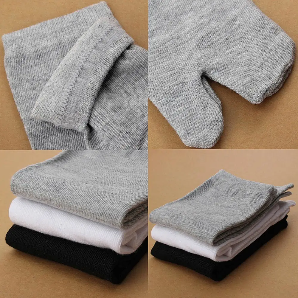 Hot Sale 1Pairs Unisex Japanese Kimono Flip Flop Sandal Split Toe Ninja Socks Ankle Men Socks Comfortable High Quality