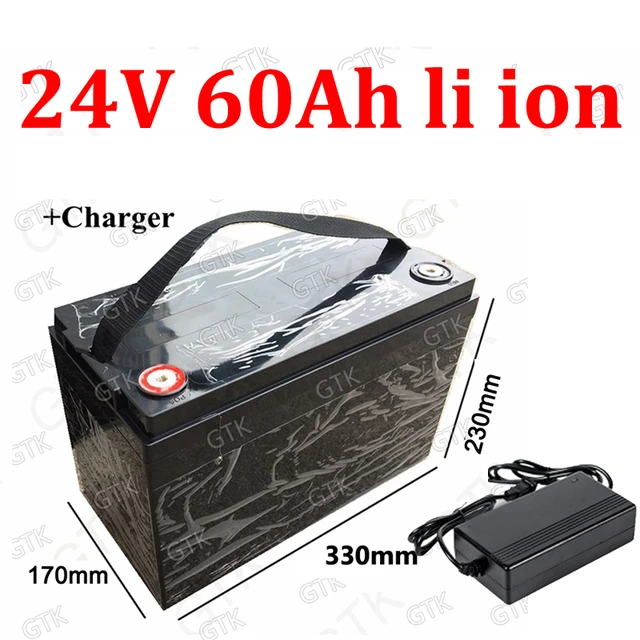 GTK 12V 200AH lithium ion battery ABS case with BMS for 1200W inverter  Forklift AGV Solar energy storage+10A Charger