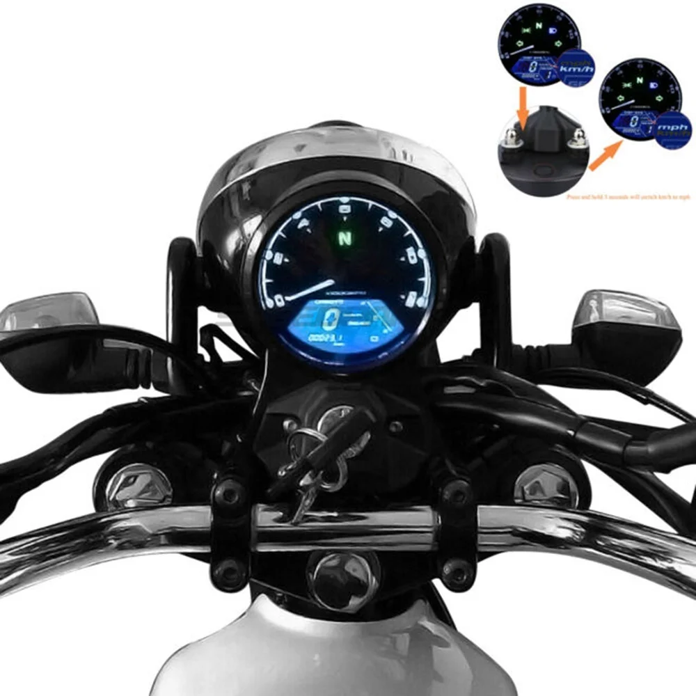 Speedpark мотоциклетный измеритель светодиодный индикатор digita светильник Тахометр одометр спидометр счетчик масла с циферблатом ночного видения