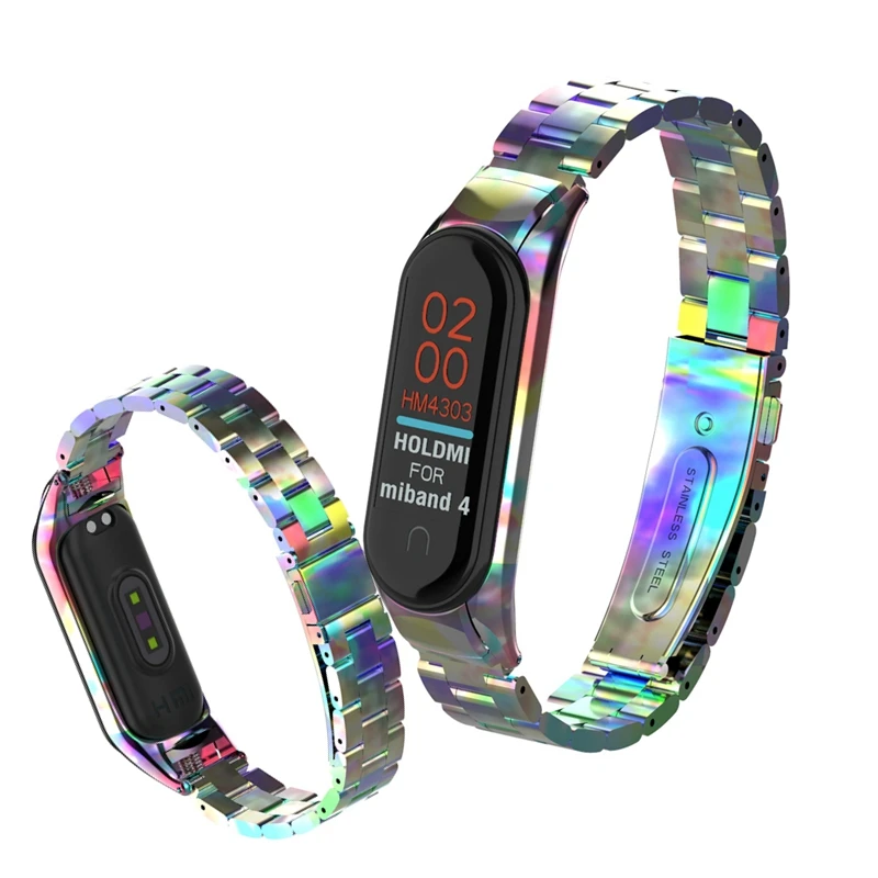 Металлический алюминиевый сменный ремешок mi band 4 глобальная версия из нержавеющей стали для Xiaomi mi Band 4 3 умный браслет с инструментальной пленкой