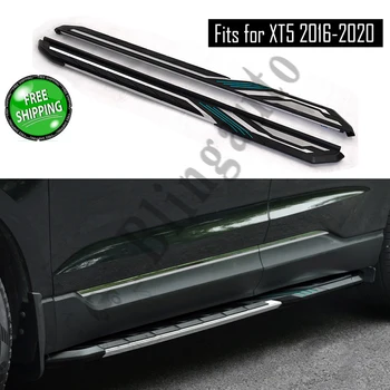 

Fits for Cadillac XT-5 2016 2017 2018 2019 2020 2Pcs left right running board side steps nerf bar car pedal side stairs