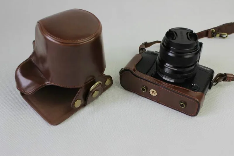 Чехол из искусственной кожи для камеры Fuji Fujifilm XE3 X-E3 16-50 мм объектив камера сумка крышка с отверстием батареи