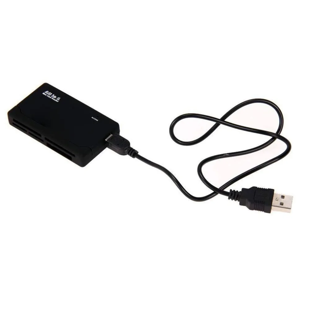 Мини-26 в 1 USB 2,0 High Speed устройство чтения карт памяти CF xD SD MS SDHC с Светодиодная лампа Карта Reader