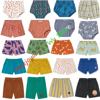 

Pre-sale Kids Shorts BC-2020-SS Student Shorts Boys Toddler Girls Cotton All Over Leopard Woven Print Clothes Children Pants