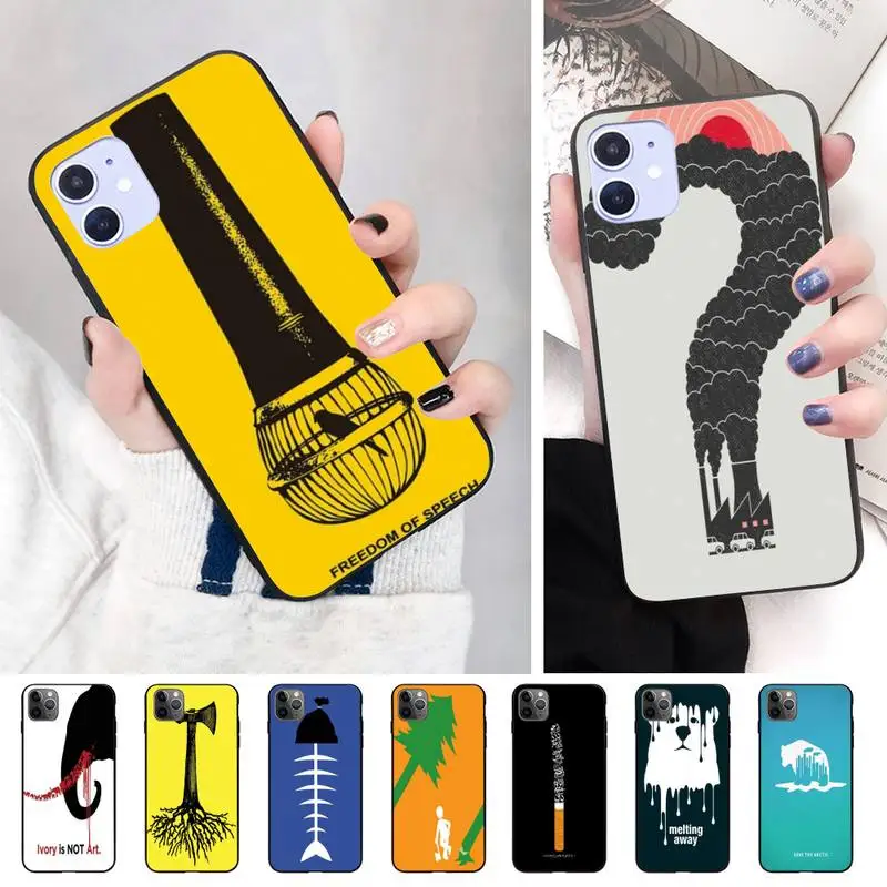 Защитный Мягкий резиновый чехол для телефона iPhone X XS 11 11Pro 5 5s SE 6 6s Plus 7 8 2020