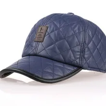 Высокого качества бейсболка Кепки для мужчин на осень-зиму модные бейсболки водонепроницаемые тканевые Шляпы теплая дутая куртка наушники бейсболка 3 вида цветов
