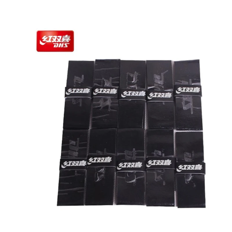 black 10 pcs 10 шт./партия Dhs ракетка для настольного тенниса, нескользящая Удобная ракетка для пинг-понга, аксессуары для настольного тенниса - Цвет: black 10 pcs
