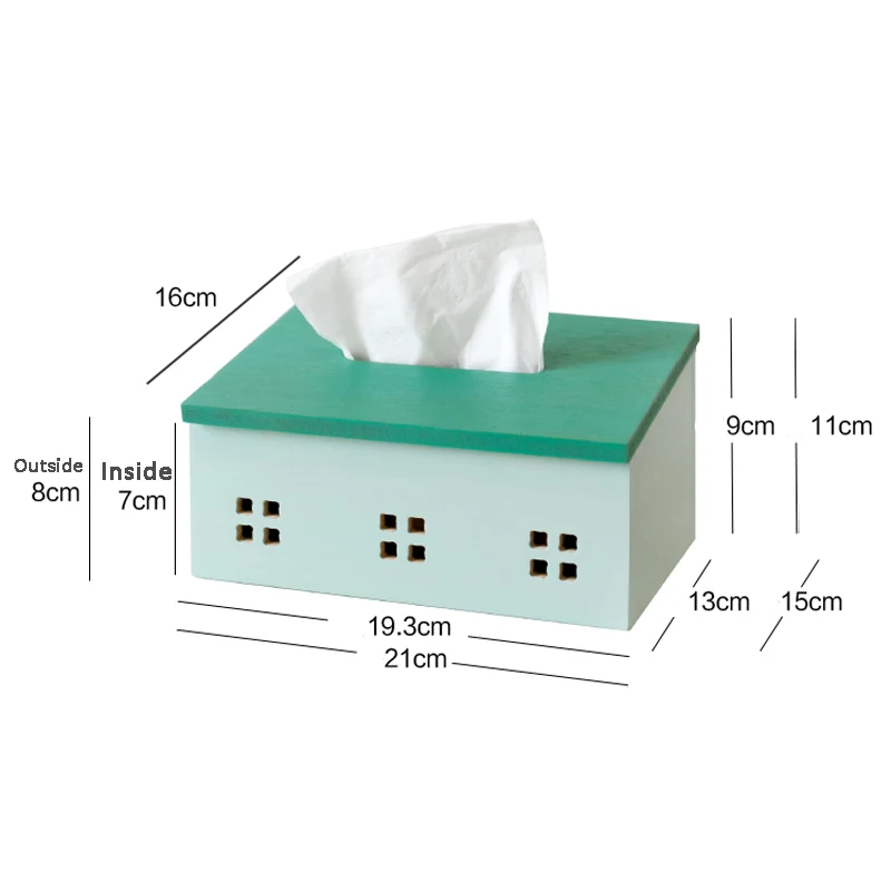 Wood Tissue Box Tissue Holder Tissues Paper Napkin Container Nordic Wooden Kitchen Organization Home Dining Room Accessories 6