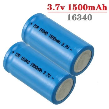 

2Pcs Rechargeable Battery for CR123A 16340 1500mAh 3.7V Li-ion battery Wholesale