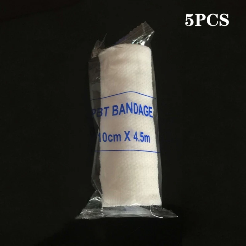 

Nursing Emergency Care Bandage 5 Rolls/lot PBT Elastic Bandage First Aid Kit Gauze Roll Wound Dressing Medicine