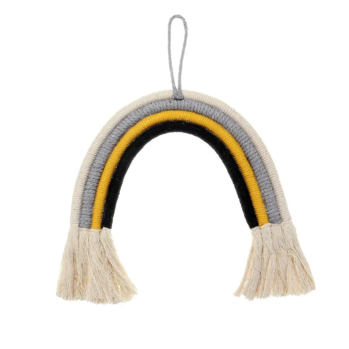 04 New Home Decoration Rainbow Handmade Weaving Ornament Nordic Simple Kid Room Wall Decoration dreaming Hanger - Цвет: 04