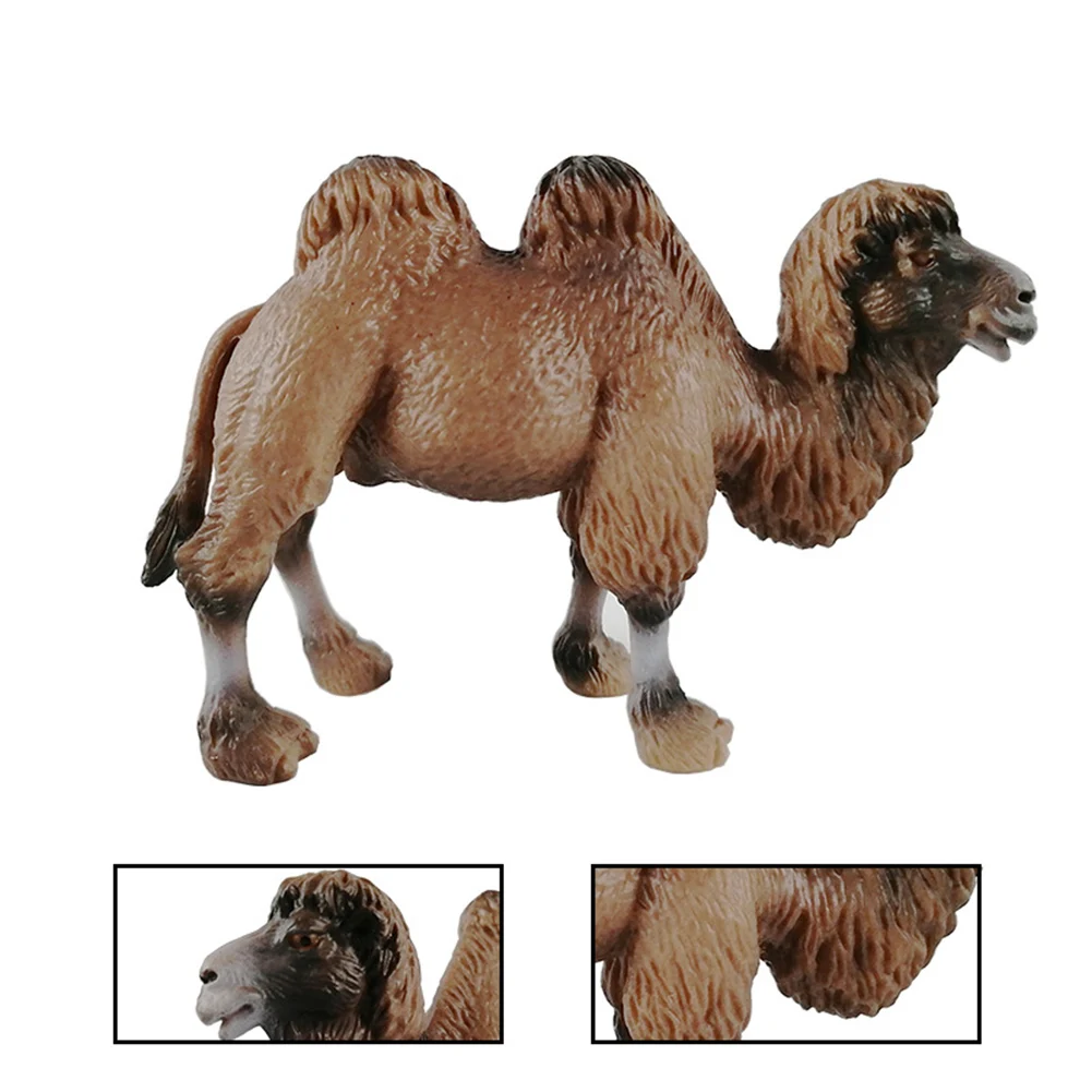 Реалистичная Bactrian Camels фигурка животного ручная роспись Модель Дети Образование игрушка из пластикового материала с тонким мастерством