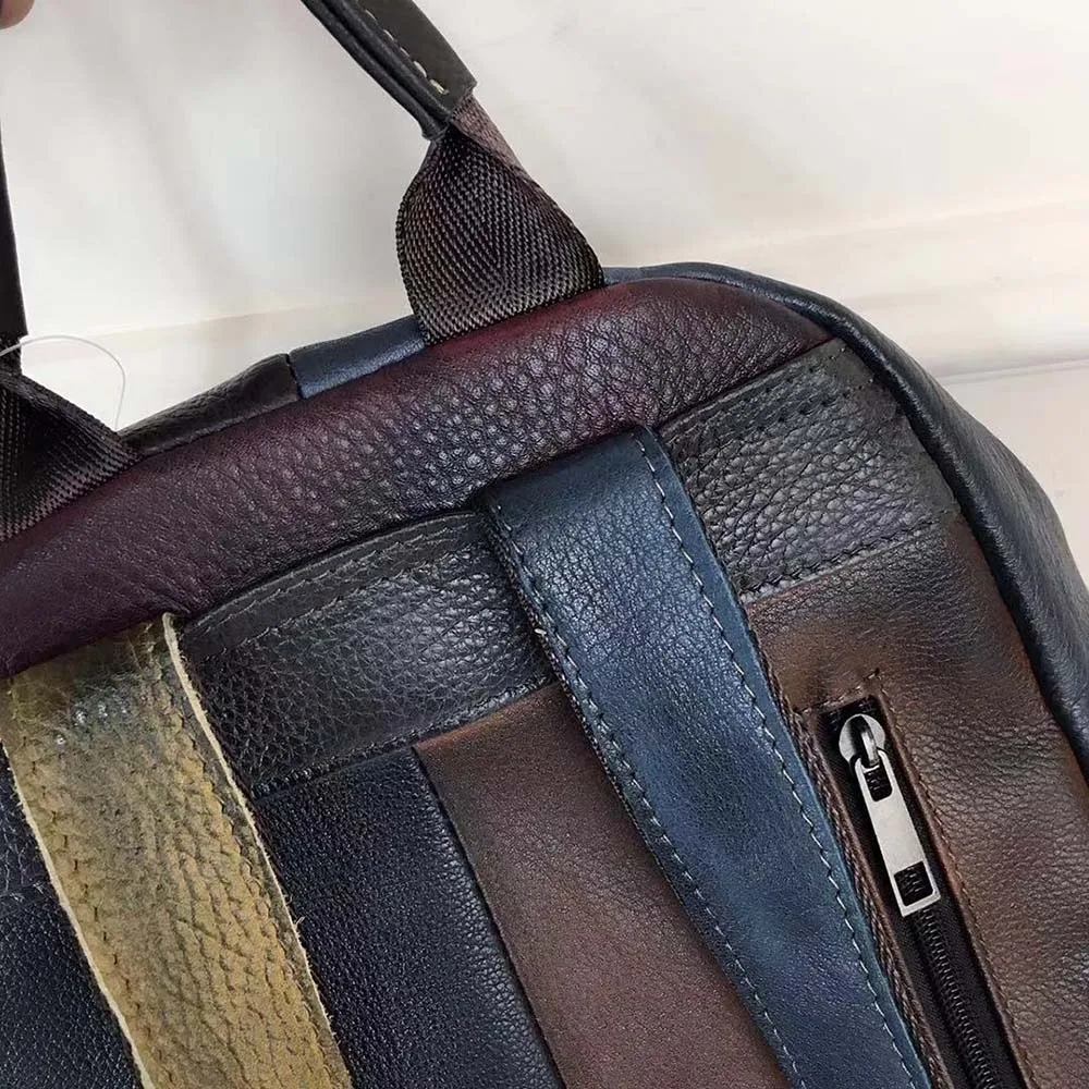 Lukegear женский рюкзак на молнии, Сумки из натуральной кожи, подарок для друга, рюкзак для путешествий, женские сумки, школьные аксессуары