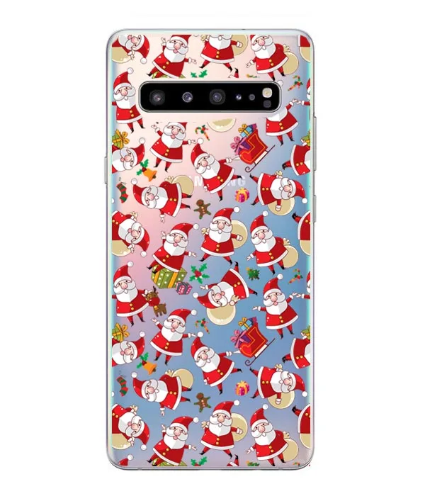 TPU Мультяшный Рождественский чехол для samsung Galaxy S10 Lite S10 Plus, мягкий чехол для телефона с Санта Клаусом для samsung S6 S7 Edge S8 S9 Plus, чехол - Color: TPU