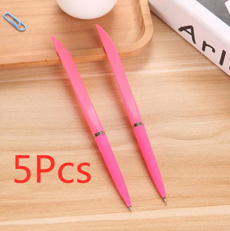 5pcs pink 5 шт./компл. Красивая шариковая ручка креативная забавная дизайн шариковая ручка распаковки Ножи Для детей Подарочные канцелярские товары для дома и школы канцелярские принадлежности - Цвет: 5pcs pink
