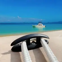 

Boat Nylon Foldable Flip Up Cleat Line Rope Mooring Cleats Spring Load Canoe Equipment Outdoor Water Sports Supplies 5-Inch