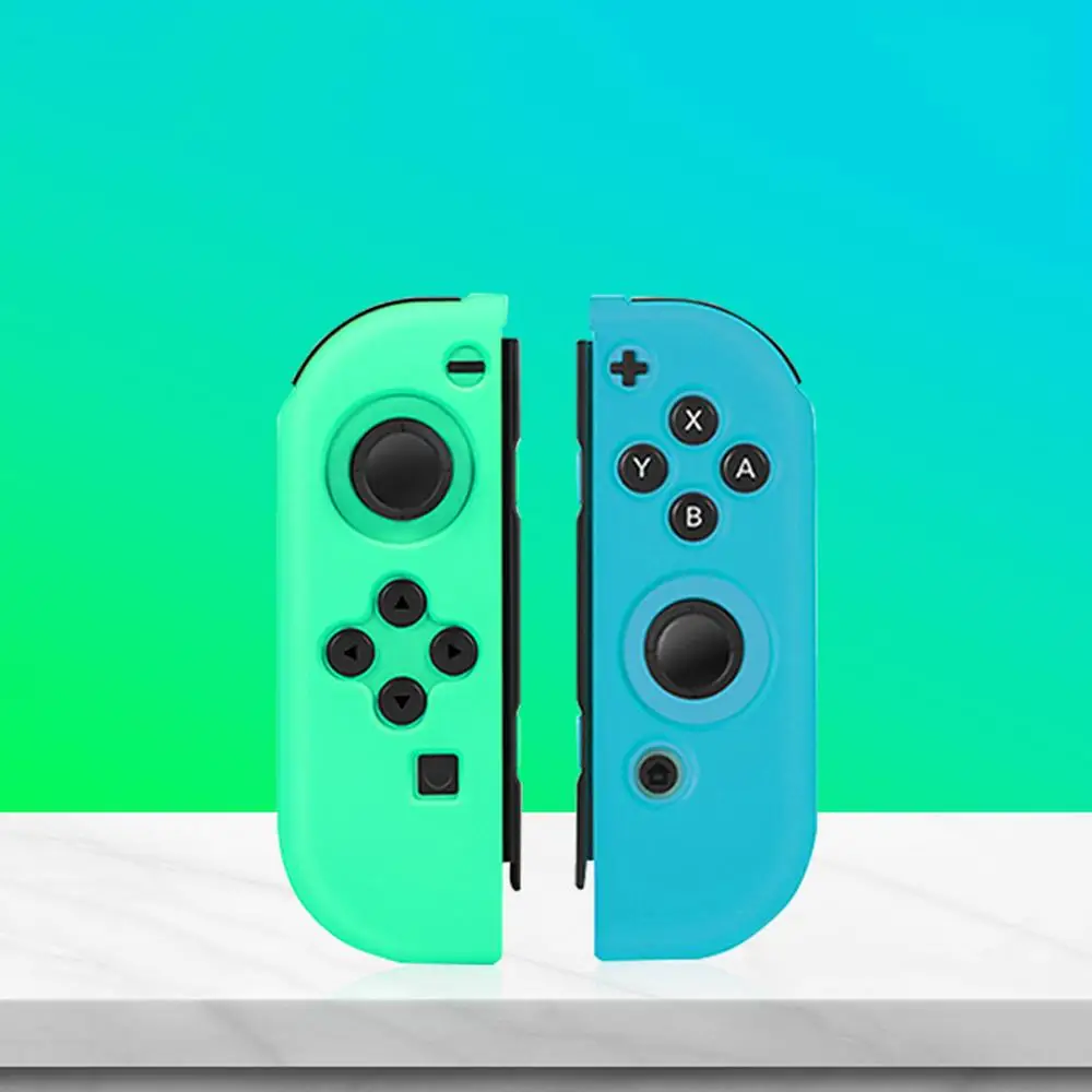 Силиконовый чехол lite прозрачный синий 3ds для контроллера nintendo switch Joy Con |