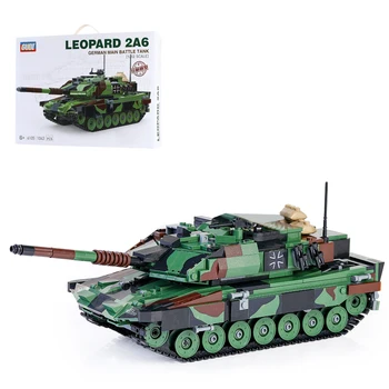 

1043Pcs Capital Military Tank Bricks Small Particle DIY Building Blocks Kit Training Toy For Child Educational Toy Birthday Gift