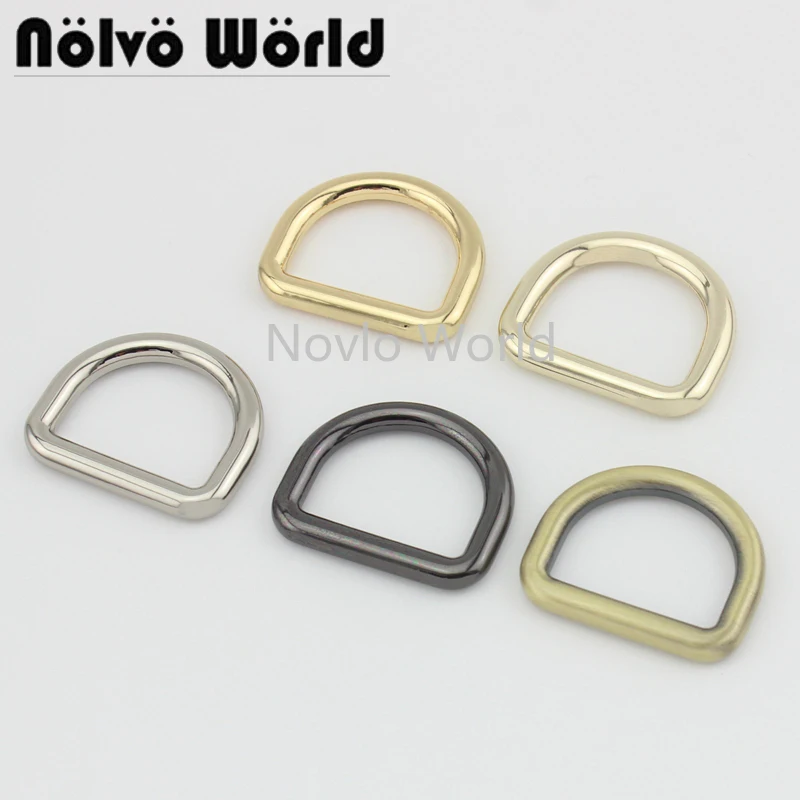 Мир Nolvo 5 20 100 шт 6 цветов 25*19 9 мм 1 Дюймовые металлические d образные кольца литые