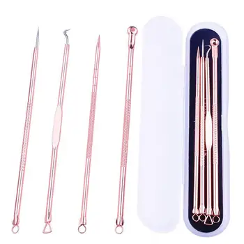 

BellyLady 4pcs/set Stainless Steel Blackhead Acne Removal Needle Kit Facial Care Skin Protection for Women and Men