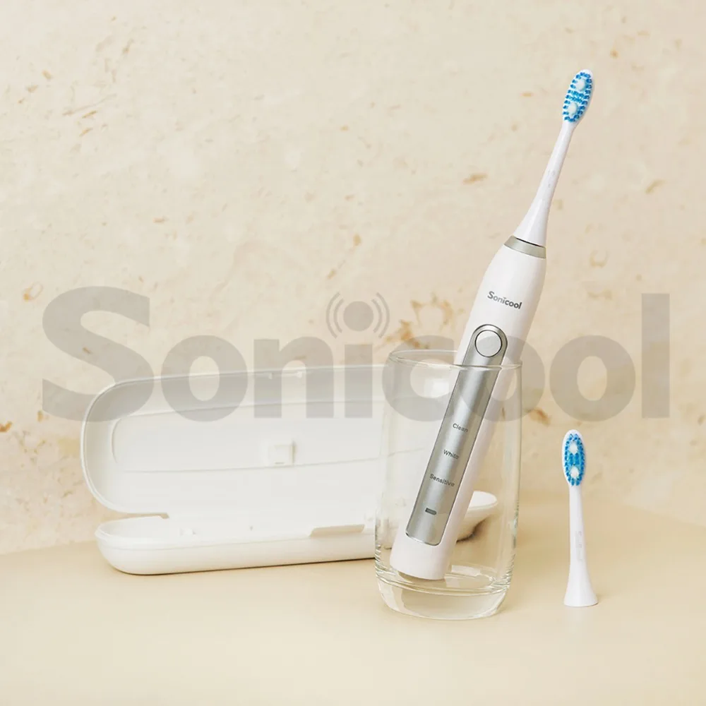 

Electric Toothbrush Sonic USB Rechargeable Ultrasonic Three Modes Tooth Brushes With 4 Pcs DuPont Brush Heads