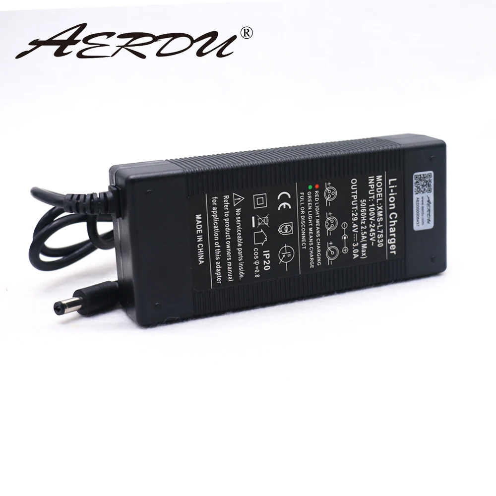 AERDU 7S 29 4 V 3A 24V блок питания литий ионный аккумулятор зарядное устройство AC
