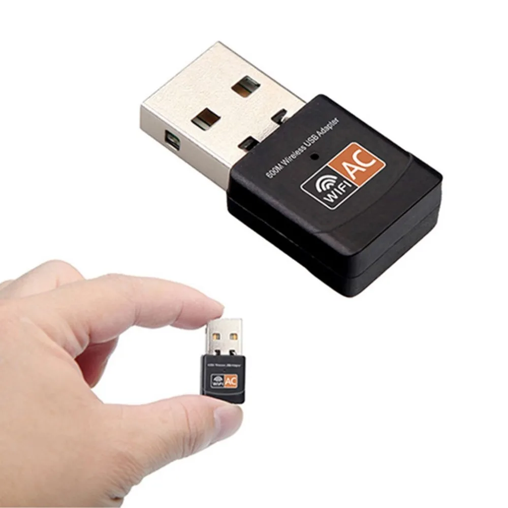 Портативный мини 600 Мбит/с 2,4G/5G двухдиапазонное подключение беспроводной USB адаптер WiFi приемник ключ AC600M домашняя сетевая карта