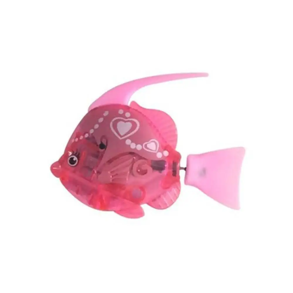 Электронная Рыбная игрушка для плавания, батарея в комплекте, Роботизированная, для питомца, детская игрушка для ванной, для украшения рыболовного бака, действует как настоящая рыба, дропшиппинг - Цвет: Pink