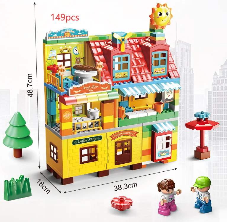Большой конструктор marble run, совместимый с конструктором, воронка,  скользящие блоки, сделай сам, большие кирпичи, игрушки для legoINGlys,  подарок для детей | Игрушки и хобби | АлиЭкспресс
