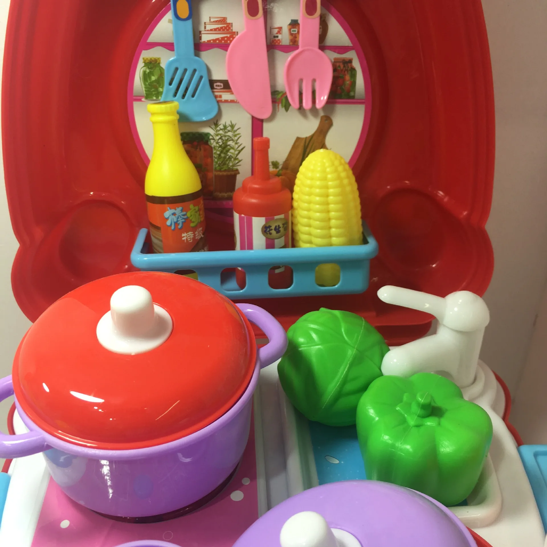 Детский игровой домик игрушечный набор с диагональю экрана 3-6 лет-старая модель изысканной Гамбург Детский жакет из денима для девочки; и из вельвета, для мальчика, музыкальным светом барбекю паяльная станция