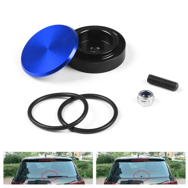 Generic Kit D'essuie-glace Arrière En Aluminium, Kit De Suppression De  Bouchon, Joint Torique Universel, Couleur Noir Bleu Rouge Pour Honda Blue