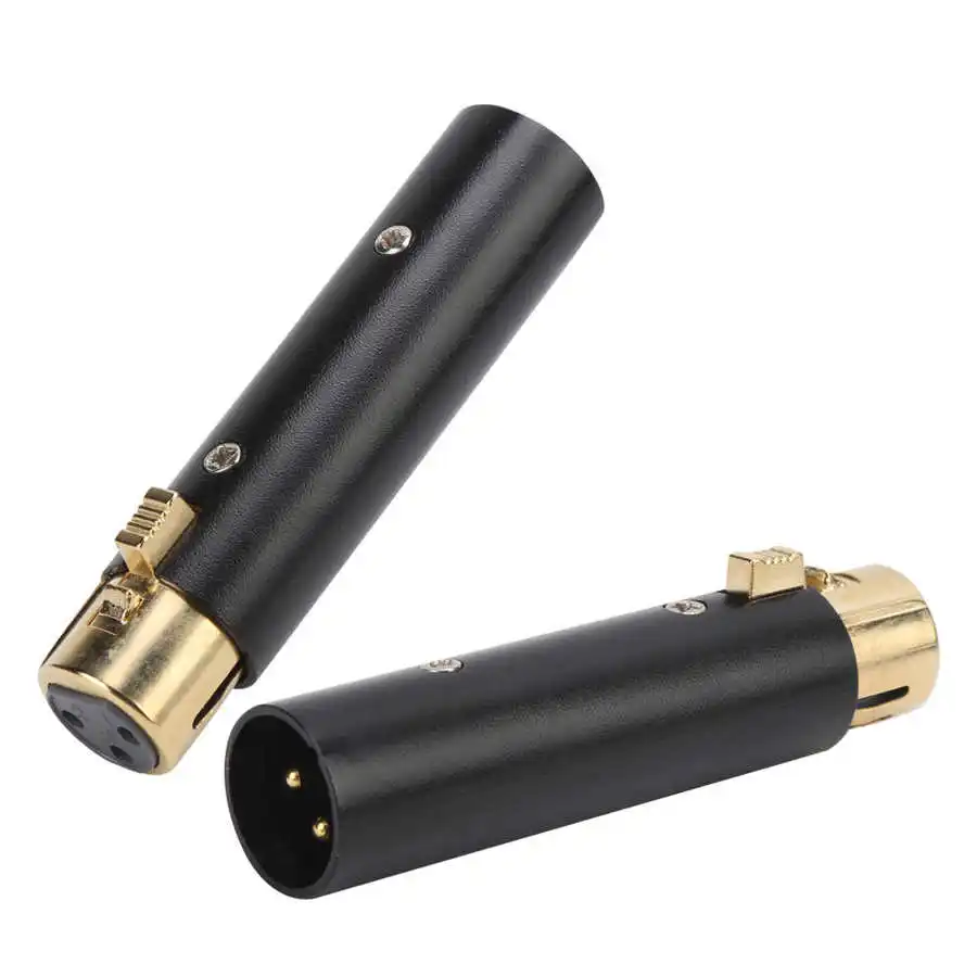 XLR 3 Pin Male to Female Audio Adapter  Zinc Alloy Microphone Connector Cable Accessories wireless microphone